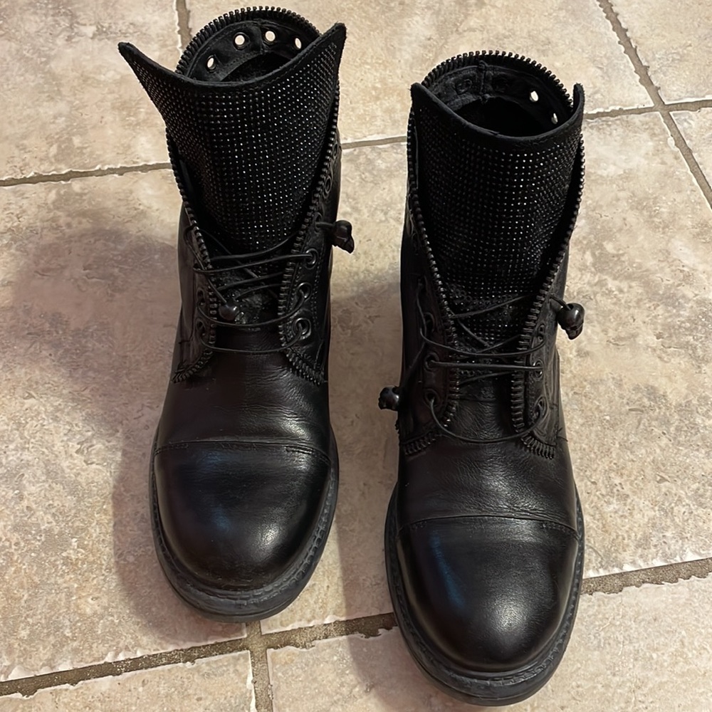 Italian Black Leather Boots